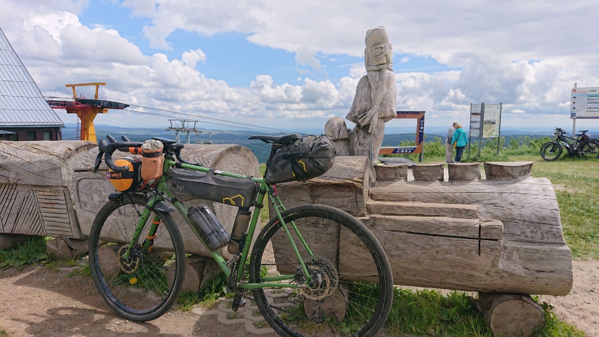 Fabians Rad auf dem Fichtelberg
